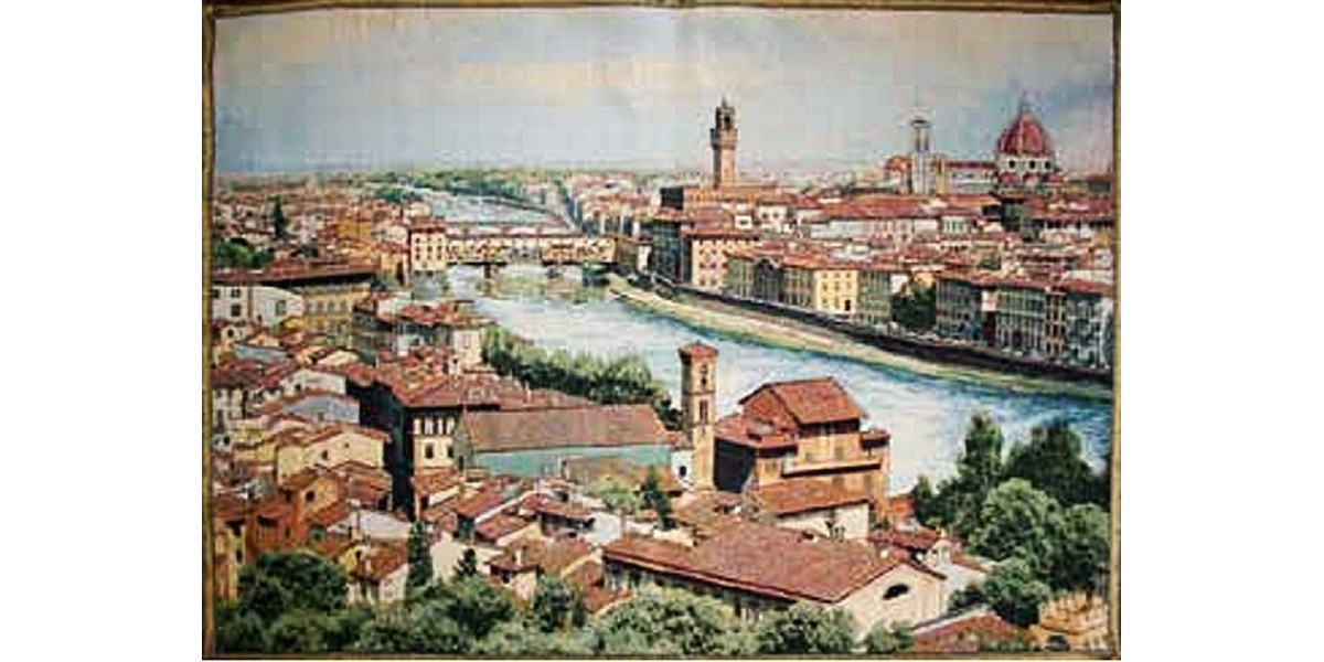 Gobelín tapiserie  Veduta Firenze e Arno